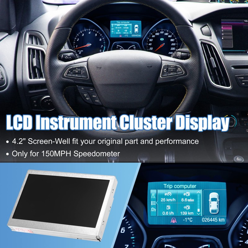 X AUTOHAUX LCD Display Colour Screen LQ042T5DZ11 4.2 Inch for