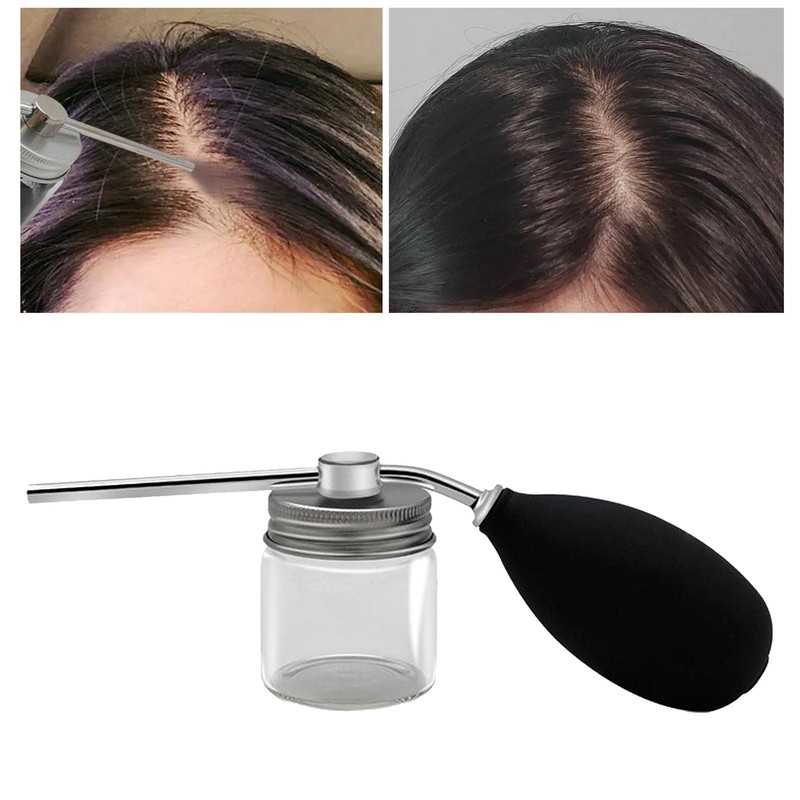 F Fityle Refillable Talc Powder Blower Puffer Barbers Hairdressers Talcum