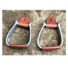 Hill Leather Company Aluminum 5 1/2" Angled Roping Saddle Stirrups