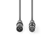 Nedis COTG15010GY100 Balanced XLR Audio Cable | XLR 3-Pin Male