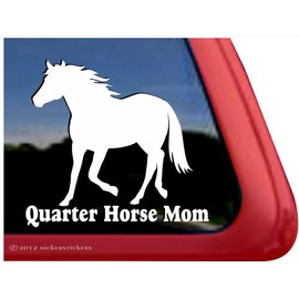 Quarter Horse Mom ~ Quarter Horse Trailer Vinyl Window Decal Sticker