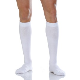 Relaxsan 920-new (White, Sz.1) Unisex cotton support socks 22-27 mmHg graduated compression