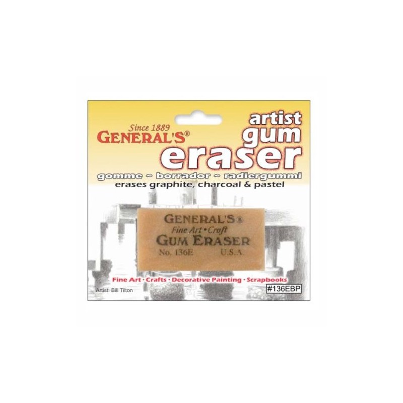 General Pencil 136EBP Artist Gum Eraser-