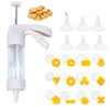 MAJCL Spritz Cookie Press Gun with 12 Discs & 6