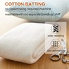 PLANTIONAL Natural Cotton Batting for Quilts: 71-Inch x 79-Inch Light