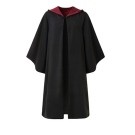 OYYJIG Magical Robe for Adult Teens, Wizard School Costume for Men Women, Four Magic College Styles Cloak Witch Hooded Cape (Red, XL)