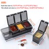 V·RESOURCING [ New Version Elegant Black Seasoning Box, 4 Pieces