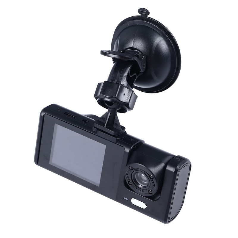 3 Channel Dash Cam 170° Front Viewing Angle Three Way