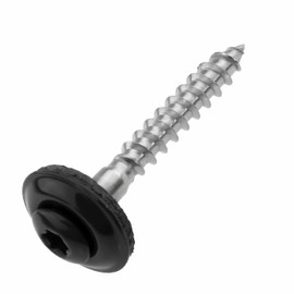 TX20 Spengler Screws Stainless Steel A2 with EPDM Sealing Washer Pack of 100 (4.5 x 45 mm - Anthracite - Pack of 100)