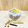 Tan#10 * 3"*60pcs.Box Deck Screws, epoxy Coating, Rust-Proof, Torx/Star Drive