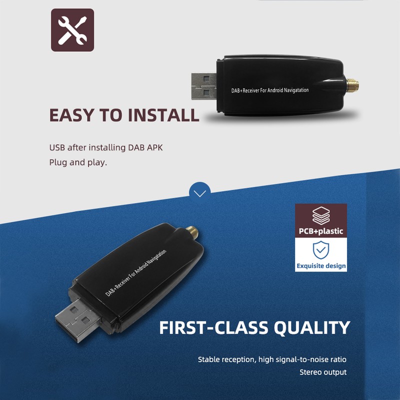 Car DAB Digital Radio Receiver DAB Box Adapter Universal for