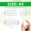 AngtaiJN Empty Vegan Capsules Size 3 Clear Empty Capsules for
