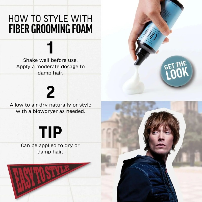 American Crew Fiber Grooming Foam 200ml