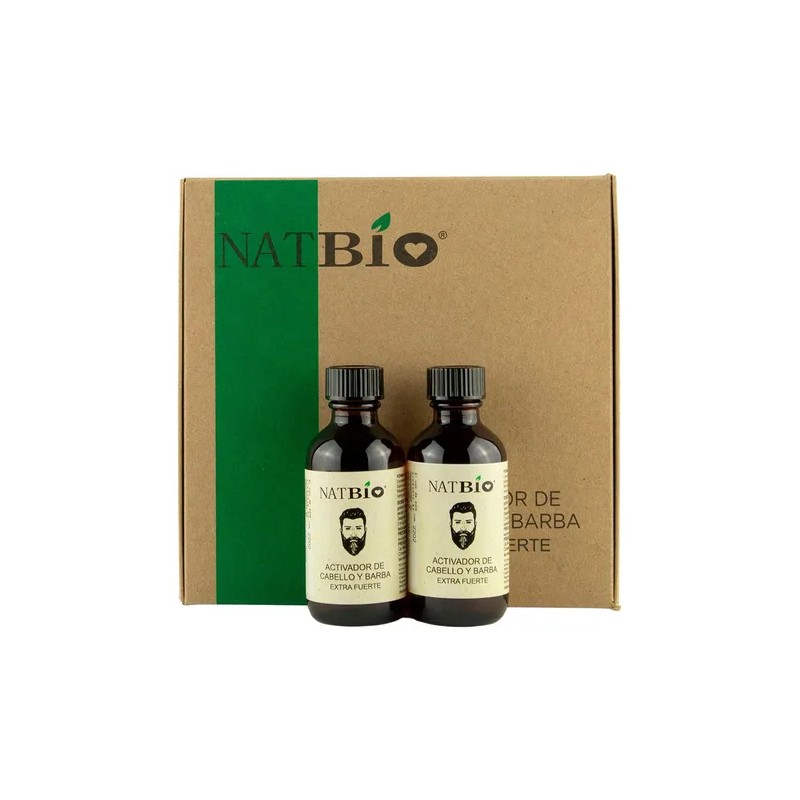 Crecimiento De Cabello Y Barba Abundante Natbio 2 Tónicos