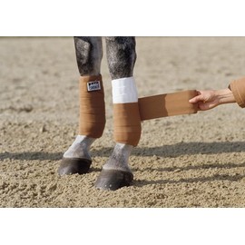 William Hunter Equestrian AERBORN Bettergrip 3" Wide Elasticated Tail Bandage With Tie Ends, Colour: Green