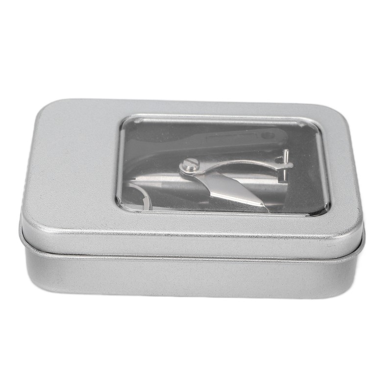 Nose Hair Trimmer Set Stainless Steel Nail Clipper Clean Brush