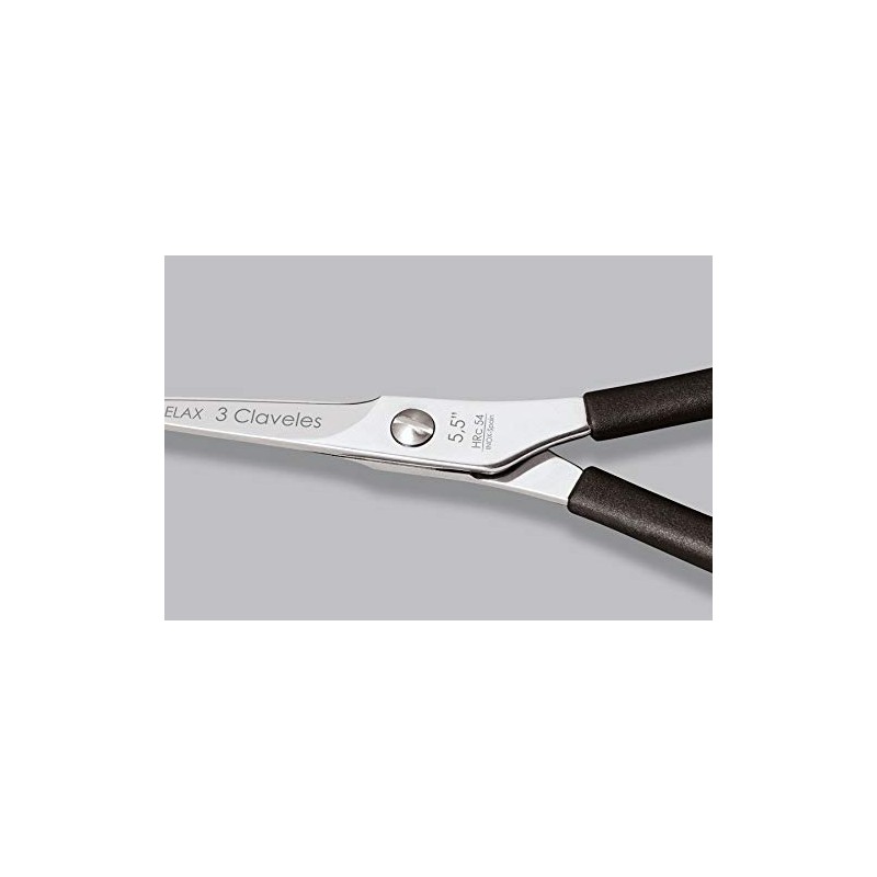 3 Claveles Relax Cutting Scissors for Hairdressers with Finger Rests