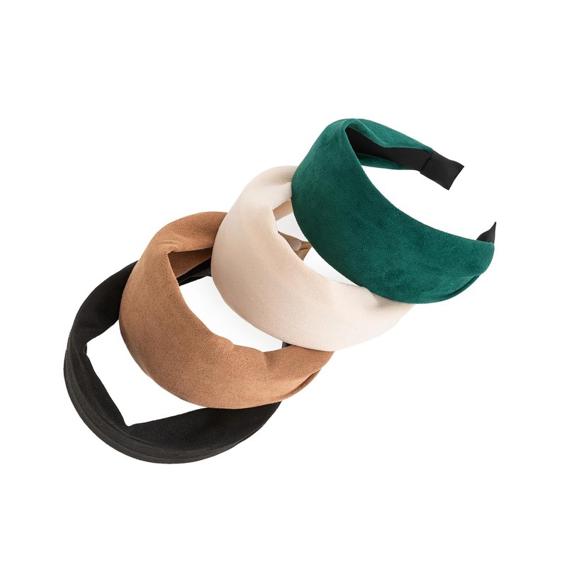 axy Wide headband with light flannel, beautiful women's headband, hair