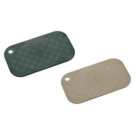 Captain Stag UH-4113 Mess Tin Cutting Board for Aluminum Square Cookers, Set of 2, Compatible Model Number: UH-4113 Aluminum Square Cooker, Olive x Beige, 6.1 x 3.5 x 0.08 inches (156 x 88 x 2 mm)