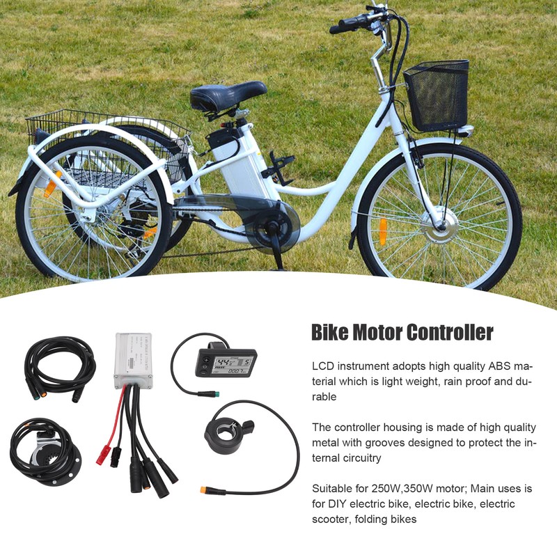 Electric Bike Motor Controller 15A Common Speed Controller 36V 48V