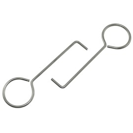 Maxmoral 4pcs Drain Key Stainless Steel Lifting Hook for Linear Floor Shower Drain Wetroom Gutter Drain Grate Daily Clean