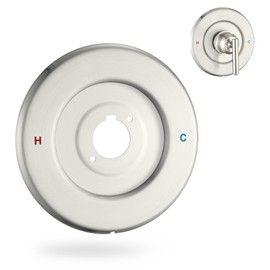 Replacement Shower Escutcheon Plate for Moen T2901 Gibson Posi-Temp Trim Kit, Durable Metal Cover Plate, Valve & Handle Not Included, Matte Black