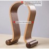 IQ Labs Gaming Headphone Stand Wooden Headest Hanger/Holder/Mount Omega Walnut