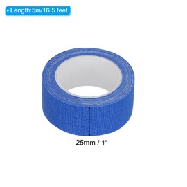 PATIKIL 1 Inch x 16.5 Feet Neon Gaffer Fabric Tape, 1 Roll Fluorescent Tape, UV Black Light Glow Tape for UV Party, Blue