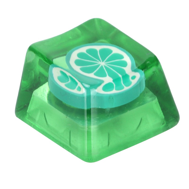 Resin Keycap HandMade CorrosionResistant Universal Mechanical Keyboard Accessories(Lime )