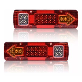 GAMAFOCUS 2 Paquete 12v 24v De Camión Luz Trasera Led Superbrillante