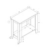 Monarch Specialties I Accent End Side-Lamp Table with Shelf, 24"