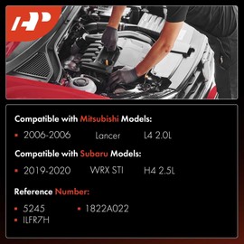 A-Premium - Bujía de repuesto para Subaru WRX STI 2019-2020 Mitsubishi Lancer, L4 2.0L 2.5L, iridio y platino, juego de 4