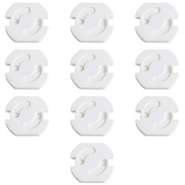 ZXUPOI Sockets Child Lock (Pack of 10) - More Safety for Your Baby - Socket Safety for Children - Easy to Remove - Socket Protection Child Lock - Fits in Any Socket