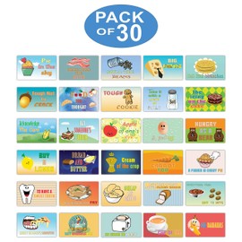 Creanoso Food Idioms Flashcards for Kids (30 cards x 1 set) – Assorted Informational Giveaways Learning Cards – Unique Stocking Stuffers Gifts for Boys & Girls – Teaching Learning Educational Material