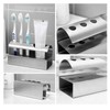 304 Stainless Steel Toothbrush Toothpaste Holding Stand Storage Bracket for