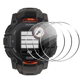 FDHYFGDY Pack of 3 for Garmin Instinct 3 50 mm Screen Protector, [Full Coverage] HD Composite Thin Film, Free Bending, [Anti-Scratch] Screen Protector for Garmin Instinct 3 50 mm - Transparent