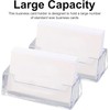 BRITECO 2 PCS Clear Acrylic Business Card Holder Stand –