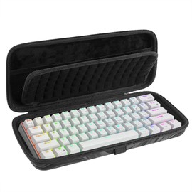 TOCCOOL Keyboard Hard Travel Case, for 60% Keyboard Computer 61 Key Mechanical Keyboard Carrying Bag, Compatible with RK Royal KLUDGE RK61, Razer Huntsman Mini 60%, SteelSeries Apex Pro Mini