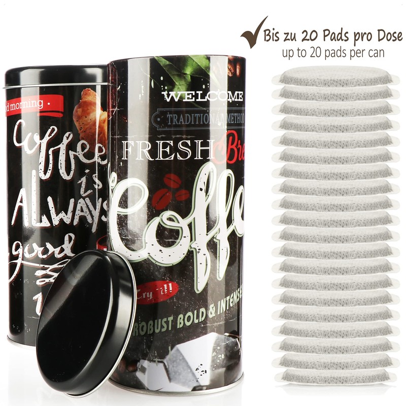 com-four® Coffee Pod Tins, Decorative Tin, Storage Containers for Coffee