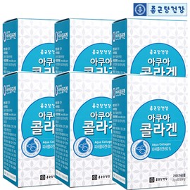 Chong Kun Dang Aqua Fish Fish Low Molecular Collagen Powder Powder 30 sachets 6 / 종근당 아쿠아 피쉬 피시 저분자 콜라겐 가루 분말 30포 6개