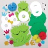 Baker Ross AX837 3pcs Frog Pom Pom Craft Kit Creative