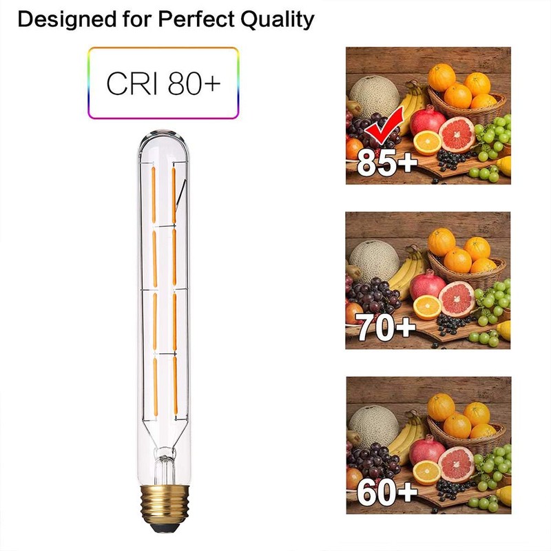 YFXRLIGHT Dimmable T10 Edison Led Long Tubular Bulb 4000k Daylight