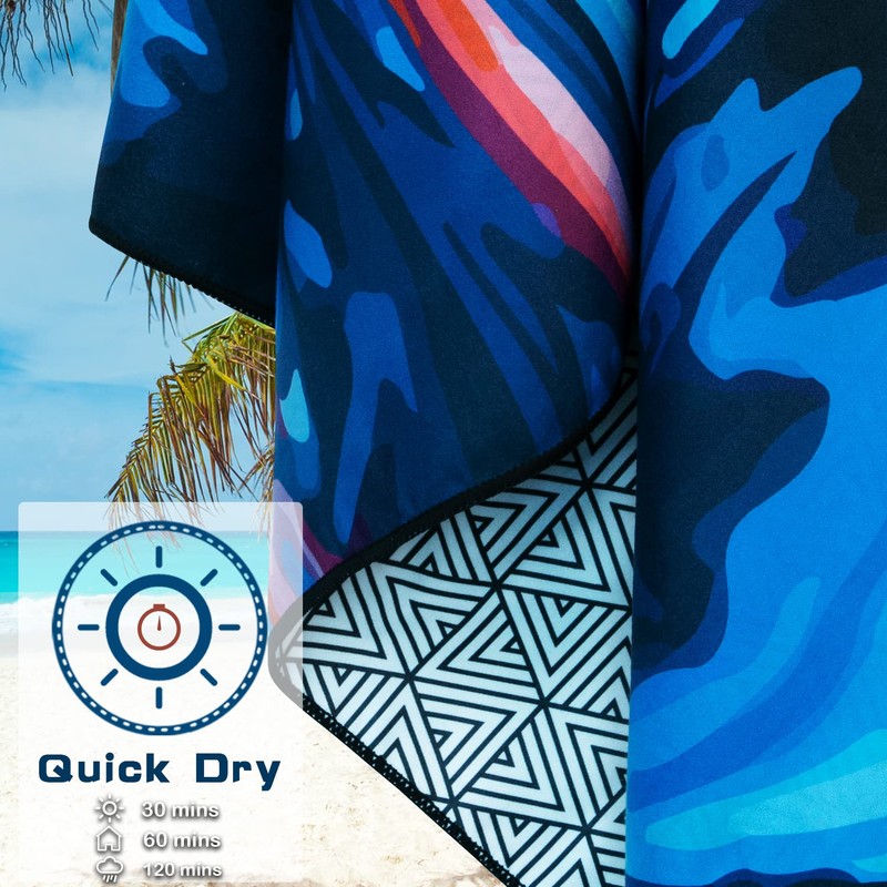 DARCHEN Microfiber Beach Towels Oversize Quick Dry Towel[1 or 4