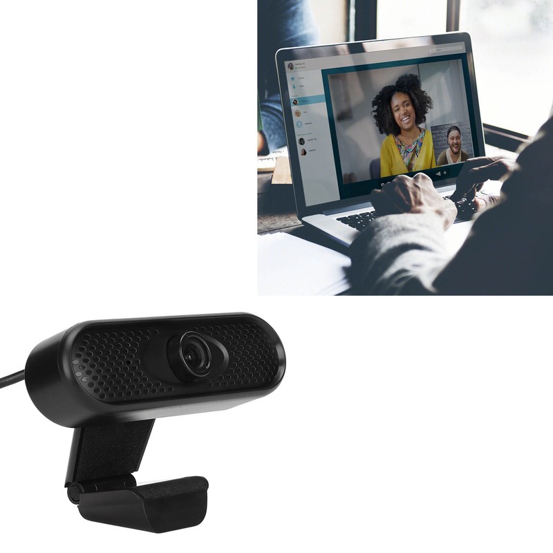 PC Camera 1920x1080p 30fps USB2.0 30 Degrees Rotation Plug and