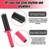VINGVO Curly Hair Brush, 2PCS Portable Curling Roll Comb, Professional