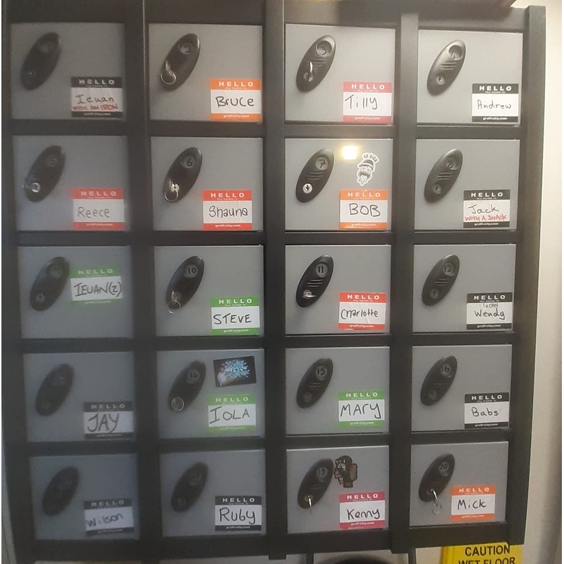 'Hello My Name is' Stickers/Name Label Tags - Red &