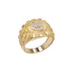 Men's 0.5ct Moissanite Ring - 14k Gold Vermeil Solid 925