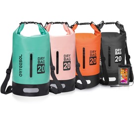 arteesol 5 L/10 L/20 L/30 L Waterproof Dry Bag/Dry Sack with Long Adjustable Shoulder Straps for Kayaking & Canoeing Trips, Fishing, Rafting, Swimming & Snowboarding