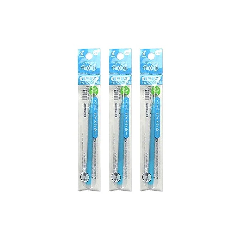 Pilot LFBKRF12EFLB FriXion Ball Refill, 0.5mm, Light Blue, 1 Pack