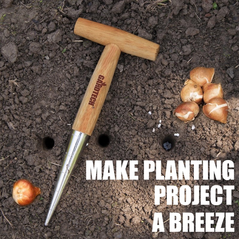 Gardtech Stainless Steel Dibber Hand Tools Traditional Garden Hand Dibber